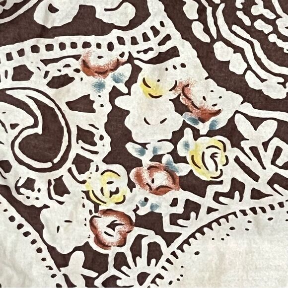 Free People Cream Folklore Dress in Espresso Brown Size 4 - Picture 7 of 16